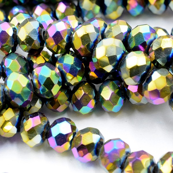 Niziky 620PCS Briolette Crystal Glass Beads for Jewelry Making, 4mm