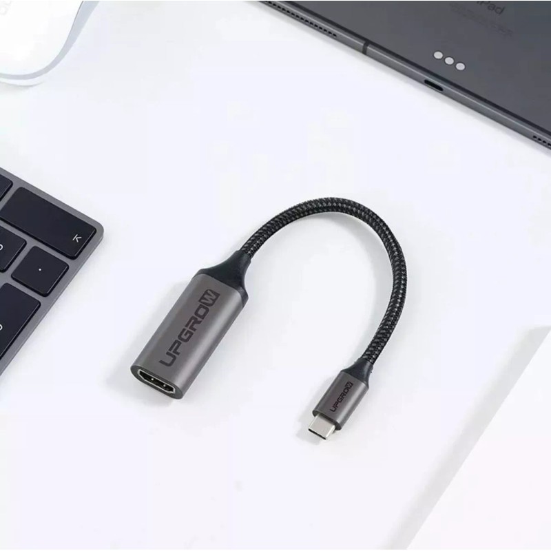 UPGROW USB-C to HDMI Female 4K Adaptor Cable for TV