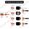 ACCEPTIN 220669 Electrodes 10pcs and 220671 Tips 10pcs Fit 45
