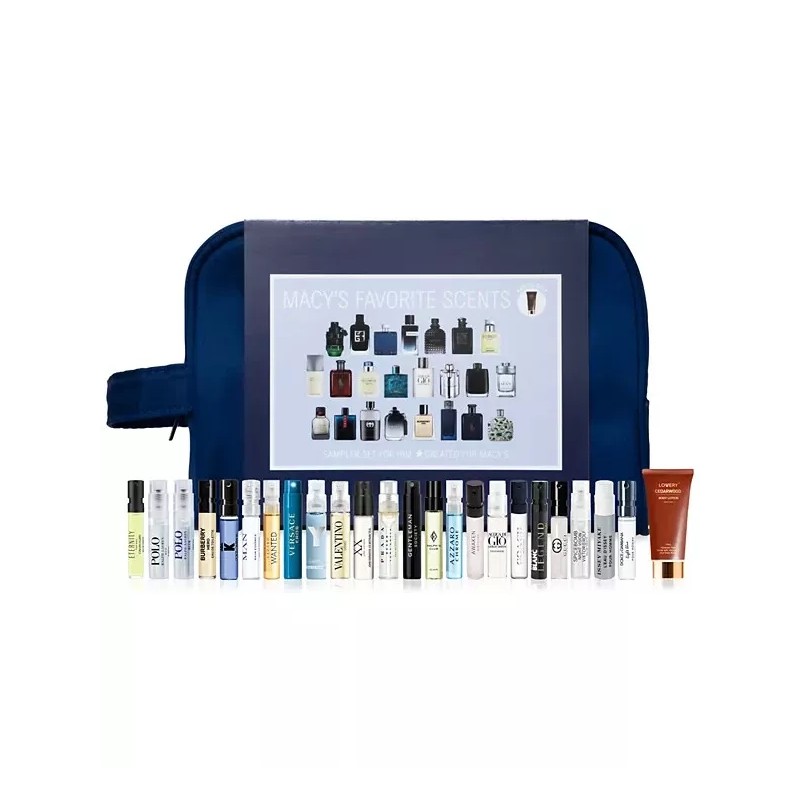Spray Best Holiday Macys' 25-Pc. Fragrance Sampler Set For Him
