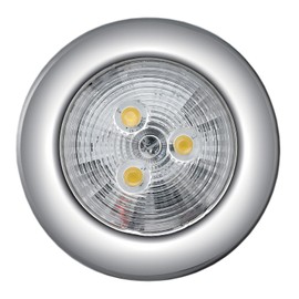 Marine Boat Bright Slim LED Ceiling Light SS304 PC Lens Warm White Interior