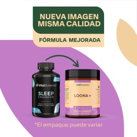 🌙💤 Sleep Enhance | Toronjil + GABA + L-Teanina + Magnesio | 200 Cáps | VitalBotanics
