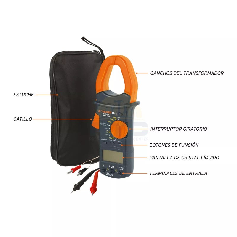 Truper MUT-202 Multimeter for industrial maintenance with hook