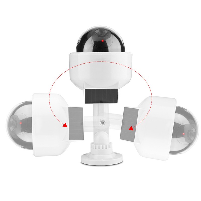 Dummy Camera Indoor & Outdoor Realistic Dome Shape Solar Security