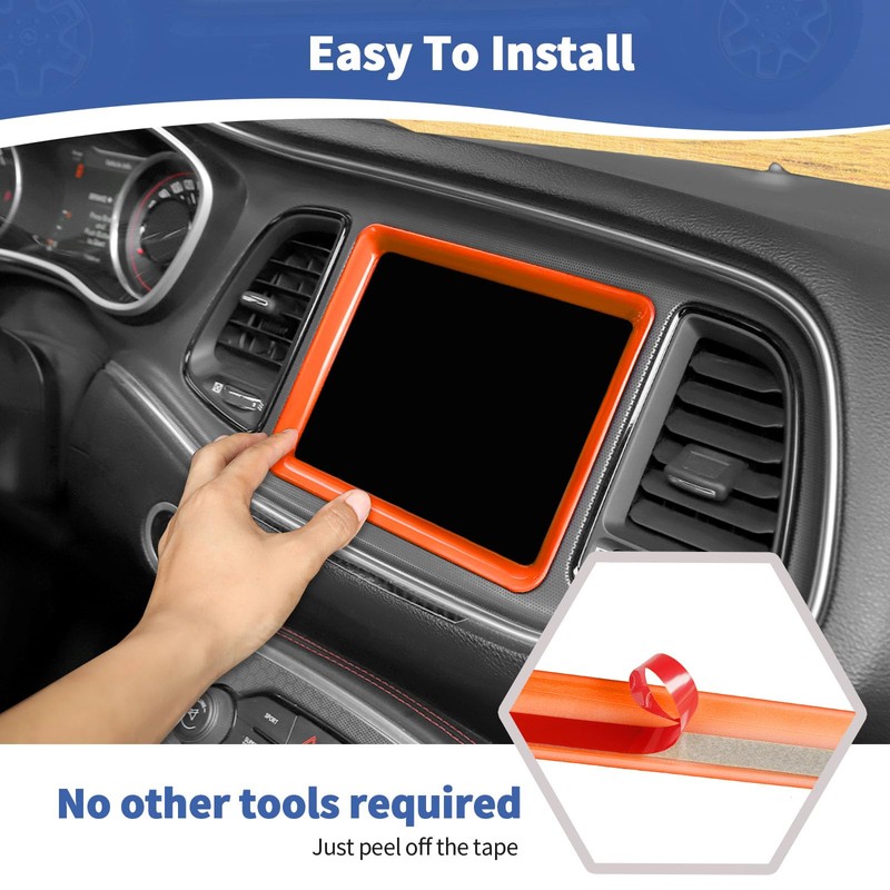 RT-TCZ for Challenger Dashboard Display Screen Trim Frame Cover for