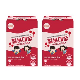 Iron Captain Energy Syrup Kids Non-heme Iron Iron Supplement Children's First Birthday Baby Infant Liquid Iron 30 sachets, 2 packs / 철분대장 에너지시럽 키즈 비헴철 철분제 어린이 돌 아기 유아 액상 철분 30포, 2개