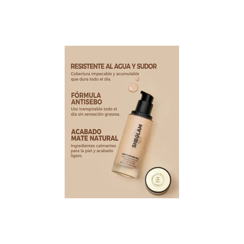 Sheglam Complexion Pro Base Líquida Larga Duración Russet
