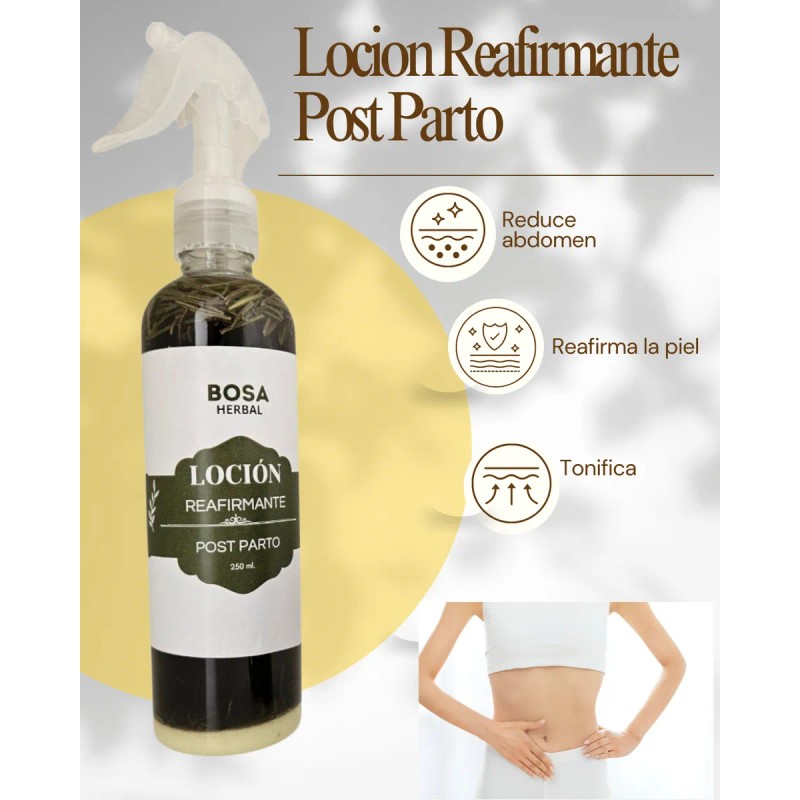 Post Parto Tonifica Reafirma Antiestrias Crema Locion Azufre