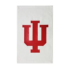 Indiana 100% Cotton 11"x18" White Rally Towel Red HTV Vinyl Hand Towel