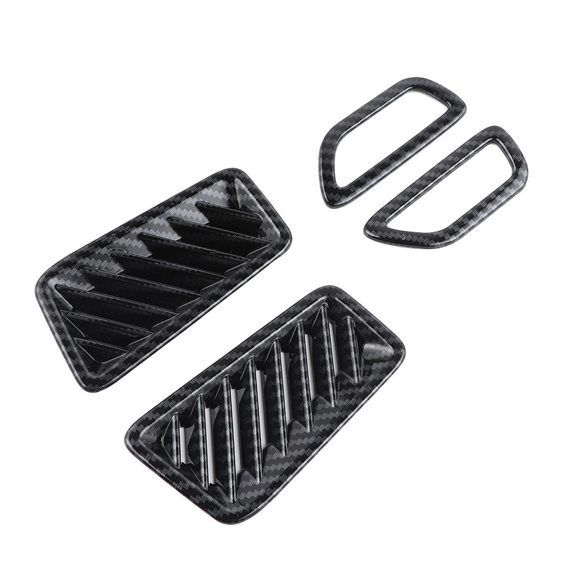 4pcs Car Interior Front Upper Air Vent Outlet Cover Trim