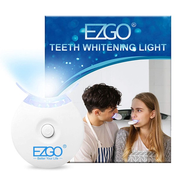 EZGO Teeth Whitening LED Accelerator Lights, 5 X LED Light Whiten Teeth Faster, Works with Tooth Whitening Gel, Whitening Trays or White Strips