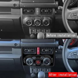 New Model Jimny Nomad JC74 5-Door Jimny Sierra JB74 Jimny JB64 AT Car Center Air Conditioning Switch Panel Air Conditioning Switch Cover Interior Panel Custom Interior Parts Vehicle-Specific Design