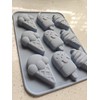 9 Cavity Silicone Chocolate Mold (Ice Cream) (Grey)