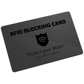 Nero The original: RFID Blocker Card NFC Protection | Protection Against Data Theft | Credit Card Protection | Blocking Cards for Wallet, Bank Card, ID Cards, Passport | No Protective Cases, black