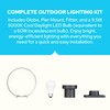 KastLite 10" Globe Pier Mount Outdoor Lighting with LED Lamp