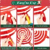 28Pcs Christmas Foil Balloons, Large Candy Cane Mylar Balloons with