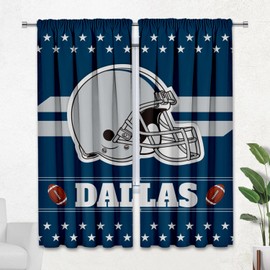 YANGUMGUAN Philadelphia Curtains Football Themed Blackout Curtains for Bedroom Man Cave & Philadelphia Room Decor 72 Inch Curtains