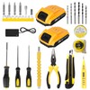 JENABOM Cordless Drill Tool Kit Set: 21V Power Drill Tool