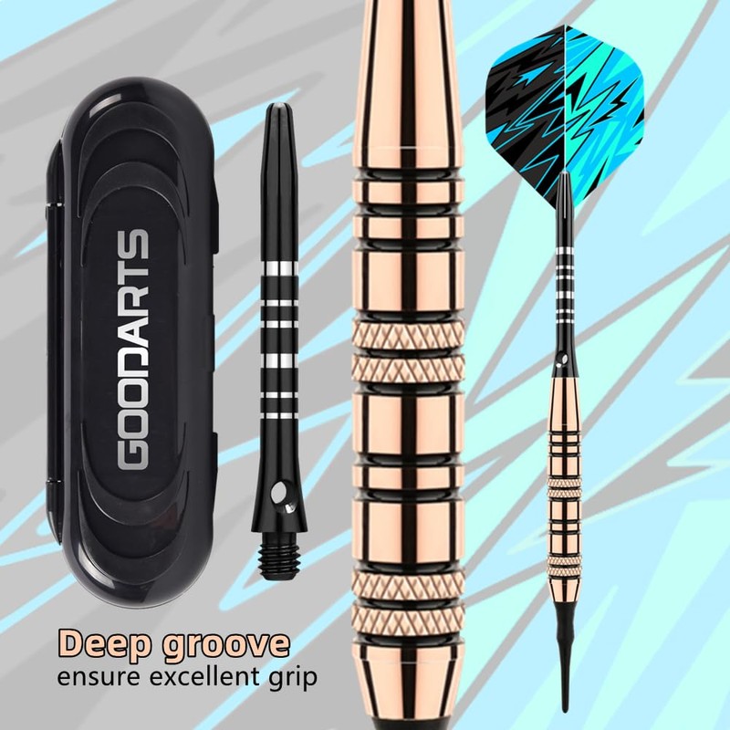 Genossen Darts with Plastic Tip 18 g, Pack of 3