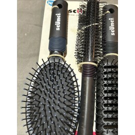 scünci Scunci 3 Pack Hair Brushes Vintage Cushion-Round-