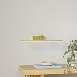 RAIFOOLLY Picture Light,Wireless Art Lights for Paintings,20" Battery Wall Light,Remote Control Accent Lighting with Timer and Dimmable for Frame,Portrait,Artwork-Spray Painted Gold