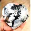crystalmiracle Natural Rainbow Moonstone 62mm Heart Quartz Healing Gemstone Handmade