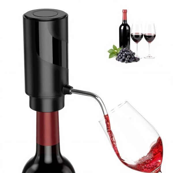 Femilkt Aerator Pourer with USB Rechargeable Electric Wine Bottle Dispenser,Auto