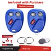 KeylessOption Keyless Entry Remote Control Car Key Fob Replacement for