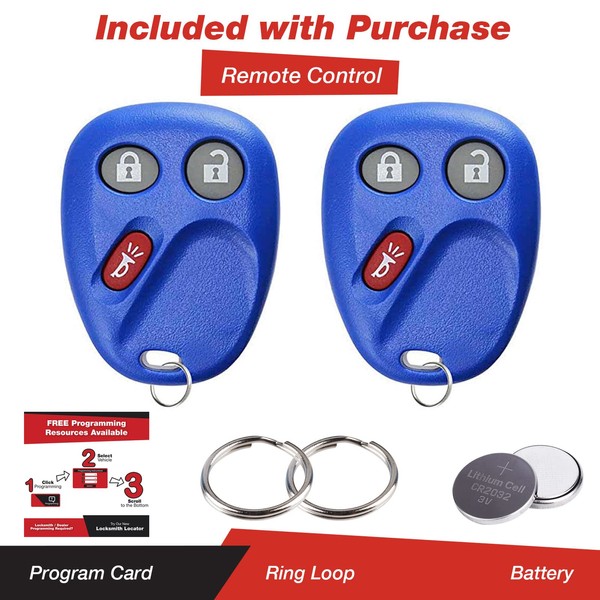 KeylessOption Keyless Entry Remote Control Car Key Fob Replacement for