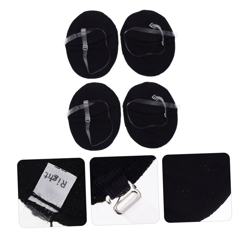 TOVINANNA 3sets Wearable Underarm Pads Polyester Travel Armpit Pads for