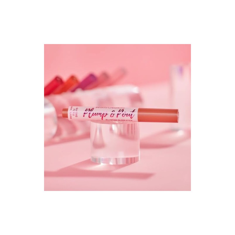 LIP GLOSS STICK VOLUMINIZADOR PLUMP POUT BEAUTY CREATIONS (GLAZING FOR