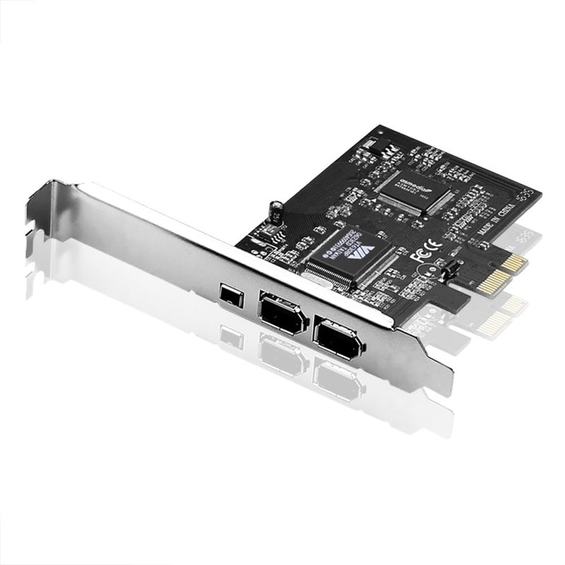 SIENOC PCIe with 6Pins PCI-Express FIREWIRE 400 IEEE 1394 CARD