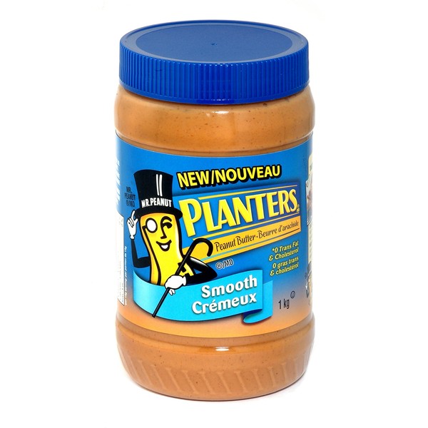 Planters, Smooth Peanut Butter, 1kg/35.3 oz, Imported from Canada}