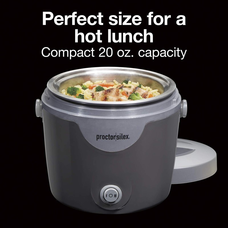 Proctor Silex Portable Meal Warmer, Black, 20 oz
