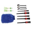 11PCS Car Cleaning Detailing Brush Set Interior Exterior Plastic for
