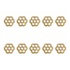 Tiazza 10Pcs Brass Backplate Washers Classical Furniture Decoration Gasket Brass