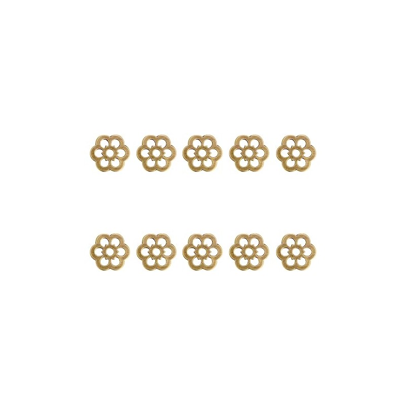 Tiazza 10Pcs Brass Backplate Washers Classical Furniture Decoration Gasket Brass