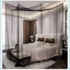 Mecoyas Mosquito Net, Upgraded, Beautiful Design, 4 Entrances, Prevents Insects,