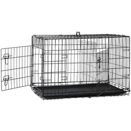 BestPet New Cat Dog cage Pet Kennel Folding Crate Wire Metal Cage W/Divider (36")