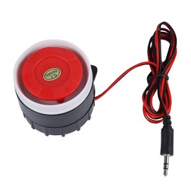 12 Siren, 12 V Siren Waterproof, Siren 12 V Siren Al 120 Db DC 12 V Red Wired Horn Siren Sound Alarm System Warning Horn for Home Security