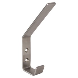 Sandra modern coat hook stainless steel coat hook, matt brushed stainless steel, 52 x 19 mm, rust-proof clothes hooks made of stainless steel V2A, incl. Mounting materials.