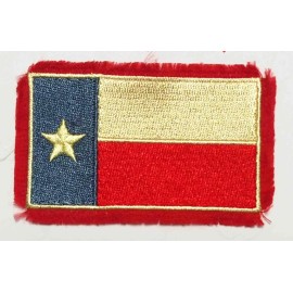 unbranded Texas Flag 3" x 2" Iron Sew on Embroidered Applique Emblem Patch Badge 3310