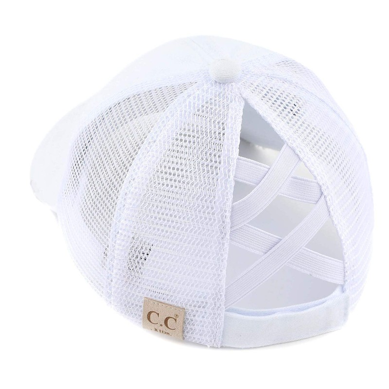 Funky Junque - Gorra de béisbol para niña, Blanqueado, Talla