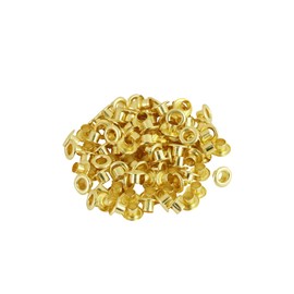SK11 No.20MT Double-Sided Grommet Ball, Brass, 0.16 inch (4 mm), 100 Sets Equivalent