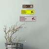 Signs ByLITA Standard Diapers Changing Station Sign (Brushed Silver) -