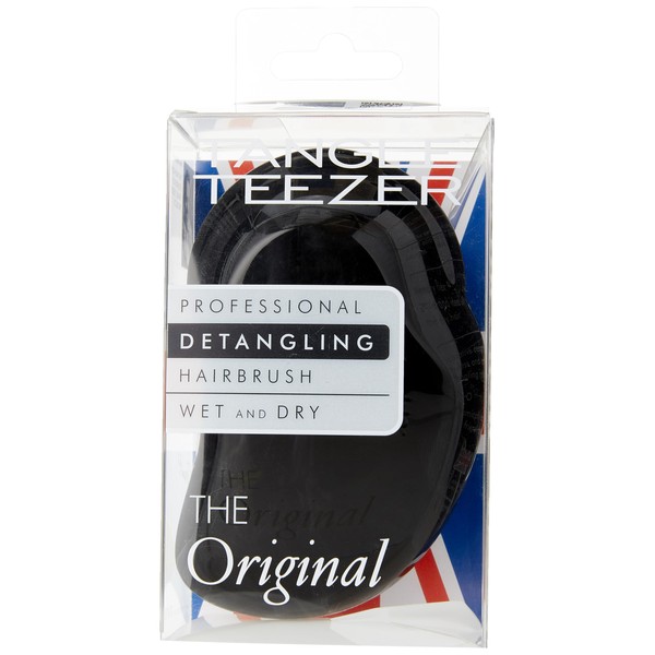 Tangle Teezer The Original Detangling Brush, Dry and Wet Hair Brush Detangler for All Regular Hair Types, Panther Black