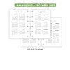 2027 Pocket size Week on two pages diary refill insert