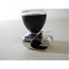 Classic Hot Rod Black Steering Wheel Spinner Suicide Knob/Clear Removable