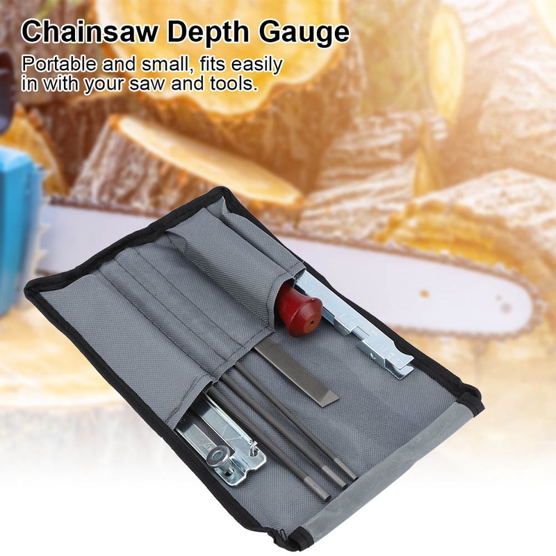 8Pcs/Set Chainsaw Files Depth Gauge Chain Saw Sharpening Tool Kit