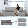 LURKA Stretch Sofa Slipcovers 1 Piece Couch Covers for 3